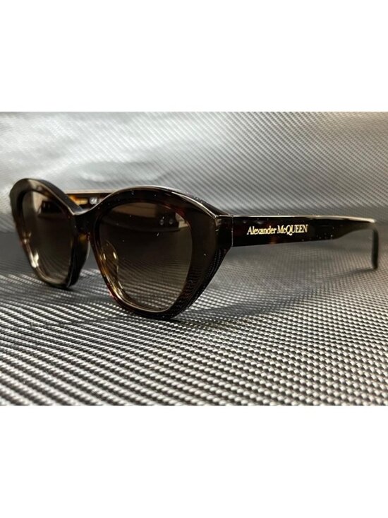 New Alexander McQueen Women  Havana Sunglasses  54- 17- 145 main image 4